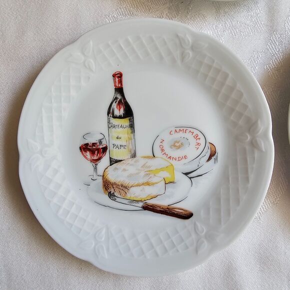 Philippe Deshoulieres DE LIMOGES FRANCE Appetizer Plate x5 5.75 Diameter Plates - Picture 4 of 7